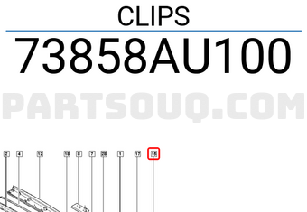 Renault 73858AU100 CLIPS