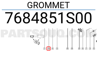 Renault 7684851S00 GROMMET