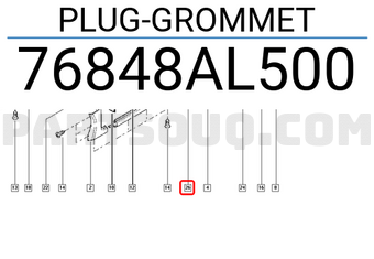Renault 76848AL500 PLUG-GROMMET