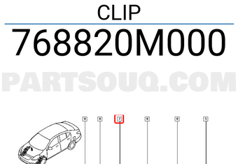Renault 768820M000 CLIP