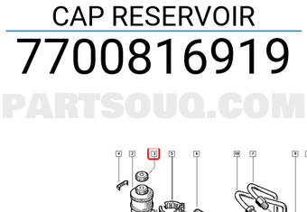 Renault 7700816919 CAP RESERVOIR