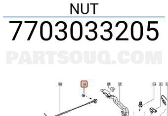 Renault 7703033205 NUT