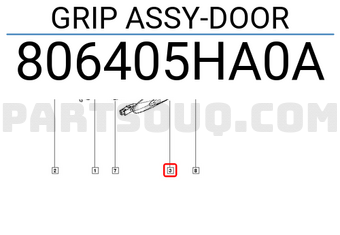 Renault 806405HA0A GRIP ASSY-DOOR