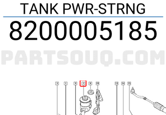 Renault 8200005185 TANK PWR-STRNG