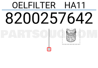 Renault 8200257642 OELFILTER HA11