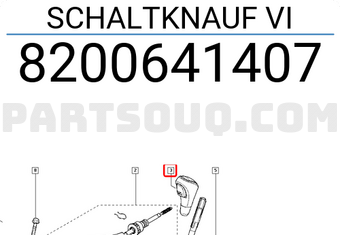 8200641407 Renault Schaltknauf VI