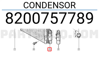 Renault 8200757789 CONDENSOR