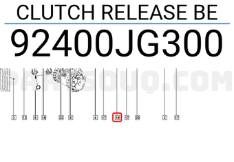 Renault 92400JG300 CLUTCH RELEASE BE
