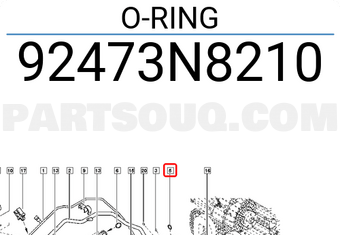 Renault 92473N8210 O-RING