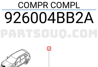 Renault 926004BB2A COMPR COMPL