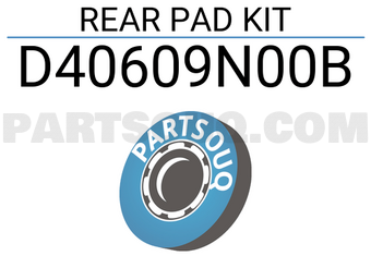 Renault D40609N00B REAR PAD KIT