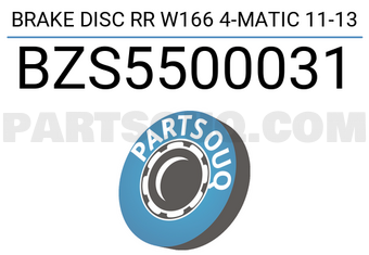 SCHNIEDER BZS5500031 BRAKE DISC RR W166 4-MATIC 11-13