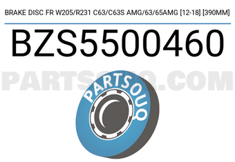 SCHNIEDER BZS5500460 DISQUE DE FREIN AVANT W205/R231 C63/C63S AMG/63/65AMG [12-18] [390MM]