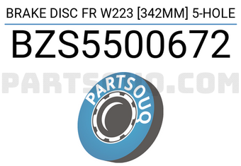 SCHNIEDER BZS5500672 BRAKE DISC FR W223 [342MM] 5-HOLE