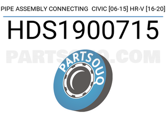 SCHNIEDER HDS1900715 PIPE ASSEMBLY CONNECTING CIVIC [06-15] HR-V [16-20]