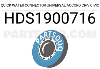 SCHNIEDER HDS1900716 QUICK WATER CONNECTOR UNIVERSAL ACCORD CR-V CIVIC