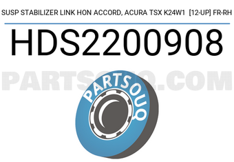 SCHNIEDER HDS2200908 SUSP STABILIZER LINK HON ACCORD, ACURA TSX K24W1 [12-UP] FR-RH