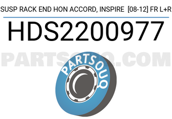 SCHNIEDER HDS2200977 SUSP RACK END HON ACCORD, INSPIRE [08-12] FR L+R