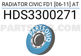 SCHNIEDER HDS3300271 RADIATOR CIVIC FD1 [06-11] AT