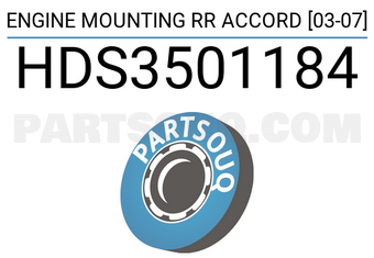 SCHNIEDER HDS3501184 ENGINE MOUNTING RR ACCORD [03-07]