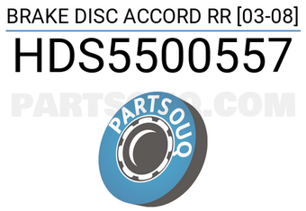 SCHNIEDER HDS5500557 BRAKE DISC ACCORD RR [03-08]