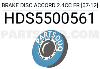 SCHNIEDER HDS5500561 BRAKE DISC ACCORD 2.4CC FR [07-12]