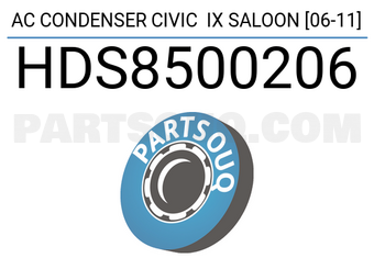 SCHNIEDER HDS8500206 AC CONDENSER CIVIC IX SALOON [06-11]