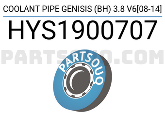 SCHNIEDER HYS1900707 COOLANT PIPE GENISIS (BH) 3.8 V6[08-14]