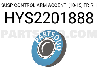 SCHNIEDER HYS2201888 SUSP CONTROL ARM ACCENT [10-15] FR RH