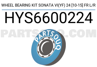 SCHNIEDER HYS6600224 WHEEL BEARING KIT SONATA VI(YF) 24 [10-15] FR L/R