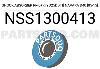 SCHNIEDER NSS1300413 SHOCK ABSORBER RR-L+R [YD25DDTI] NAVARA D40 [05-15]