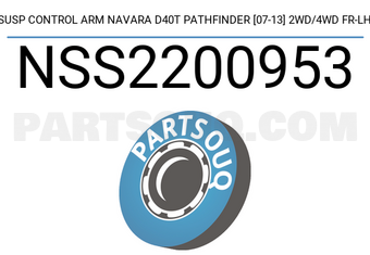 SCHNIEDER NSS2200953 SUSP CONTROL ARM NAVARA D40T PATHFINDER [07-13] 2WD/4WD FR-LH