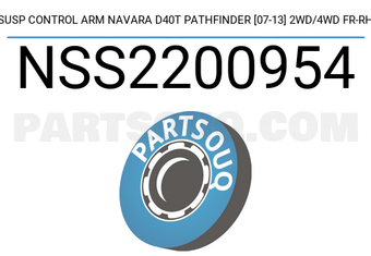 SCHNIEDER NSS2200954 SUSP CONTROL ARM NAVARA D40T PATHFINDER [07-13] 2WD/4WD FR-RH