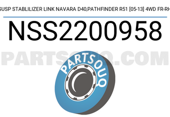 SCHNIEDER NSS2200958 SUSP STABLILIZER LINK NAVARA D40,PATHFINDER R51 [05-13] 4WD FR-RH