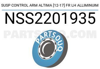 SCHNIEDER NSS2201935 SUSP CONTROL ARM ALTIMA [12-17] FR LH ALLIMINUIM
