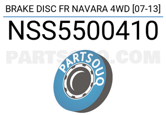 SCHNIEDER NSS5500410 BRAKE DISC FR NAVARA 4WD [07-13]