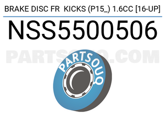 SCHNIEDER NSS5500506 BRAKE DISC FR KICKS (P15_) 1.6CC [16-UP]
