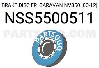 SCHNIEDER NSS5500511 BRAKE DISC FR CARAVAN NV350 [00-12]