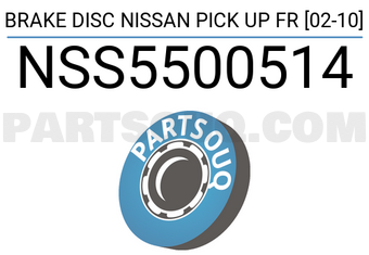SCHNIEDER NSS5500514 BRAKE DISC NISSAN PICK UP FR [02-10]