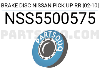 SCHNIEDER NSS5500575 BRAKE DISC NISSAN PICK UP RR [02-10]