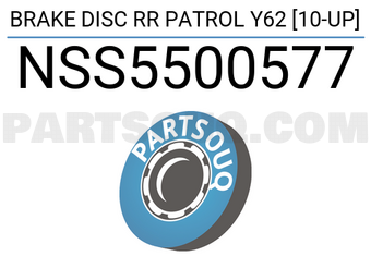 SCHNIEDER NSS5500577 BRAKE DISC RR PATROL Y62 [10-UP]