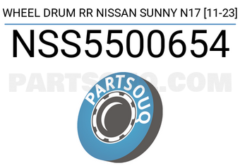 SCHNIEDER NSS5500654 WHEEL DRUM RR NISSAN SUNNY N17 [11-23]