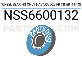 SCHNIEDER NSS6600132 WHEEL BEARING ONLY NAVARA D22 FR INNER [11-13]