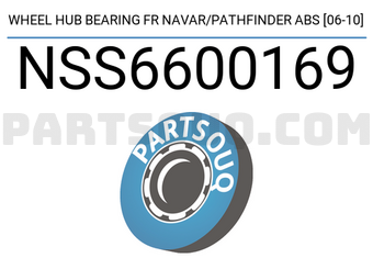 SCHNIEDER NSS6600169 WHEEL HUB BEARING FR NAVAR/PATHFINDER ABS [06-10]