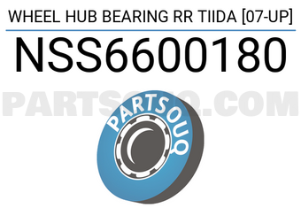 SCHNIEDER NSS6600180 WHEEL HUB BEARING RR TIIDA [07-UP]