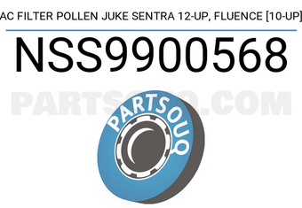 SCHNIEDER NSS9900568 AC FILTER POLLEN JUKE SENTRA 12-UP, FLUENCE [10-UP]