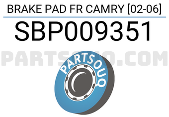 SCHNIEDER SBP009351 BREMSBELÄGE VORNE CAMRY [02-06]