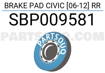 SCHNIEDER SBP009581 BRAKE PAD CIVIC [06-12] RR