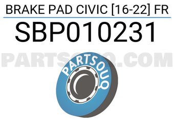 SCHNIEDER SBP010231 BRAKE PAD CIVIC [16-22] FR