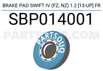SCHNIEDER SBP014001 BRAKE PAD SWIFT IV (FZ, NZ) 1.2 [13-UP] FR